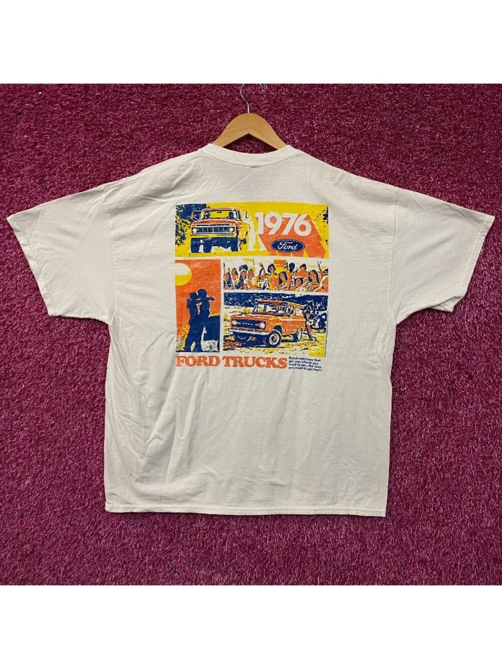Junk Food Ford Pickups Trucks 1976 Graphic T-Shirt XL